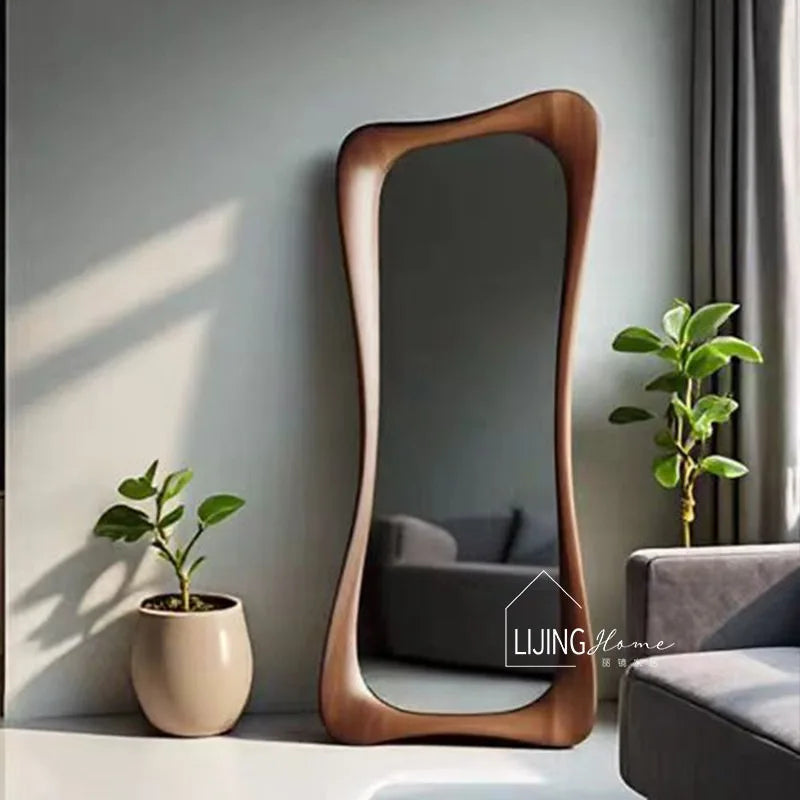Nordic Luxury Full Length Floor Standing Mirror for Home Decor