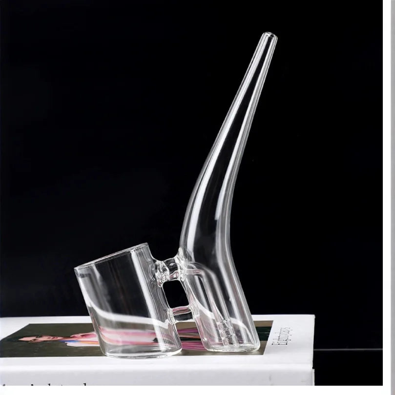 Modern Crystal Glass Flower Vase Tabletop Ornament for Home Decor