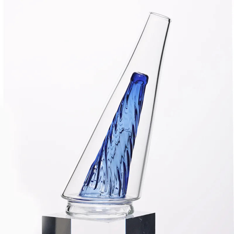 Modern Crystal Glass Flower Vase Tabletop Ornament for Home Decor