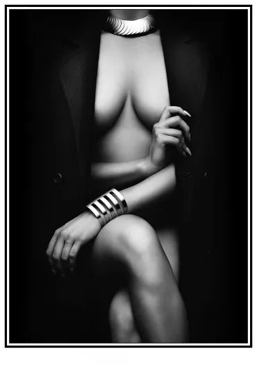 Nordic Sexy Female Model Canvas Painting Poster for Home Decor