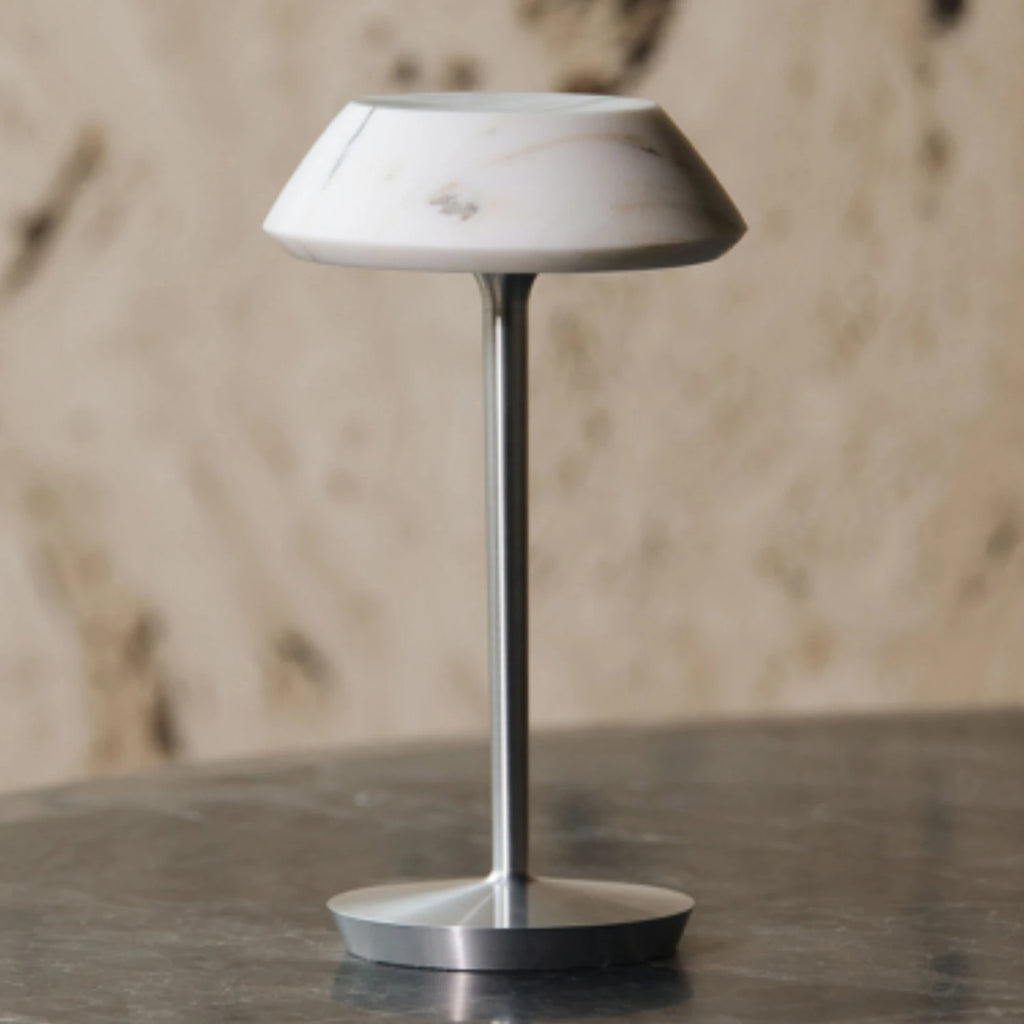 Luxury Glass Marble Rechargeable Table Lamp Touch Control