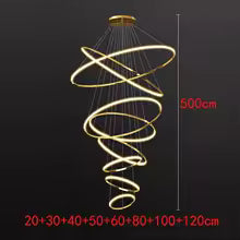 Nordic Metal Multi-Light LED Pendant Chandelier for Living Room Dining Room