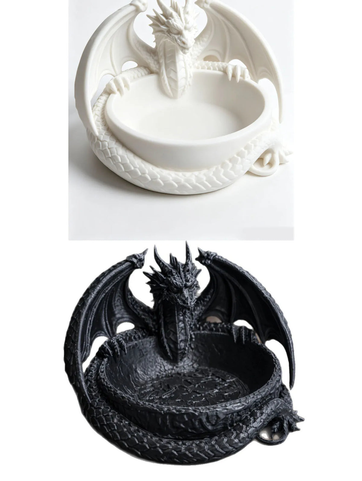 Gothic Fantasy Dragon Plastic Jewelry Tray Tabletop Ornament for Home Decor
