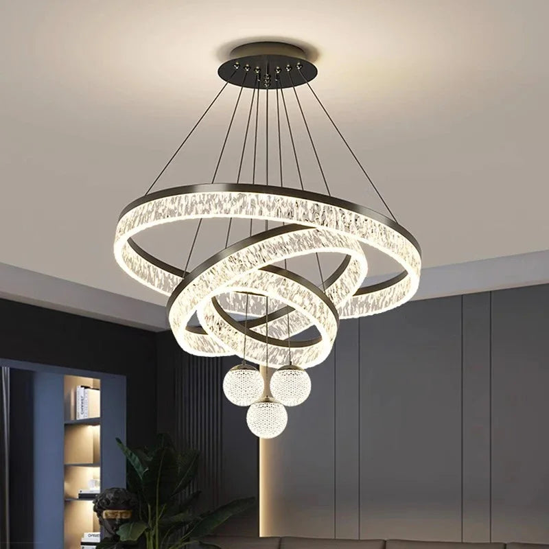 Modern LED Pendant Light Adjustable Hanging Lamp Living Room Dining Table Home Decor Indoor Lighting