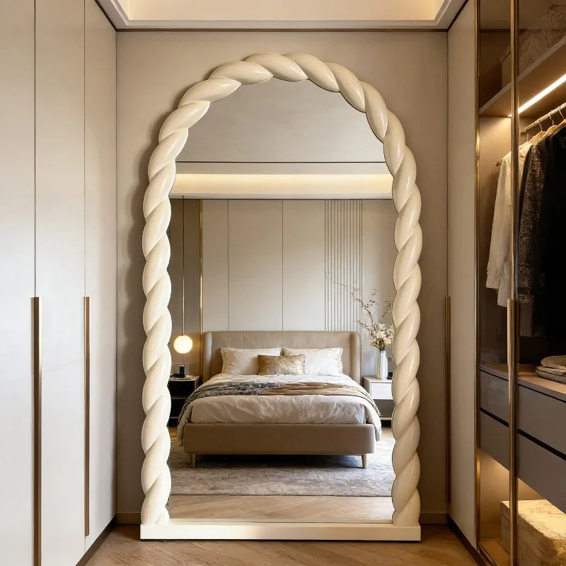 Nordic Luxury Full Length Floor Standing Mirror for Home Decor