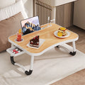 Lap Desk with Tablet Slot, Foldable Laptop Table with Storage Drawer for Bed