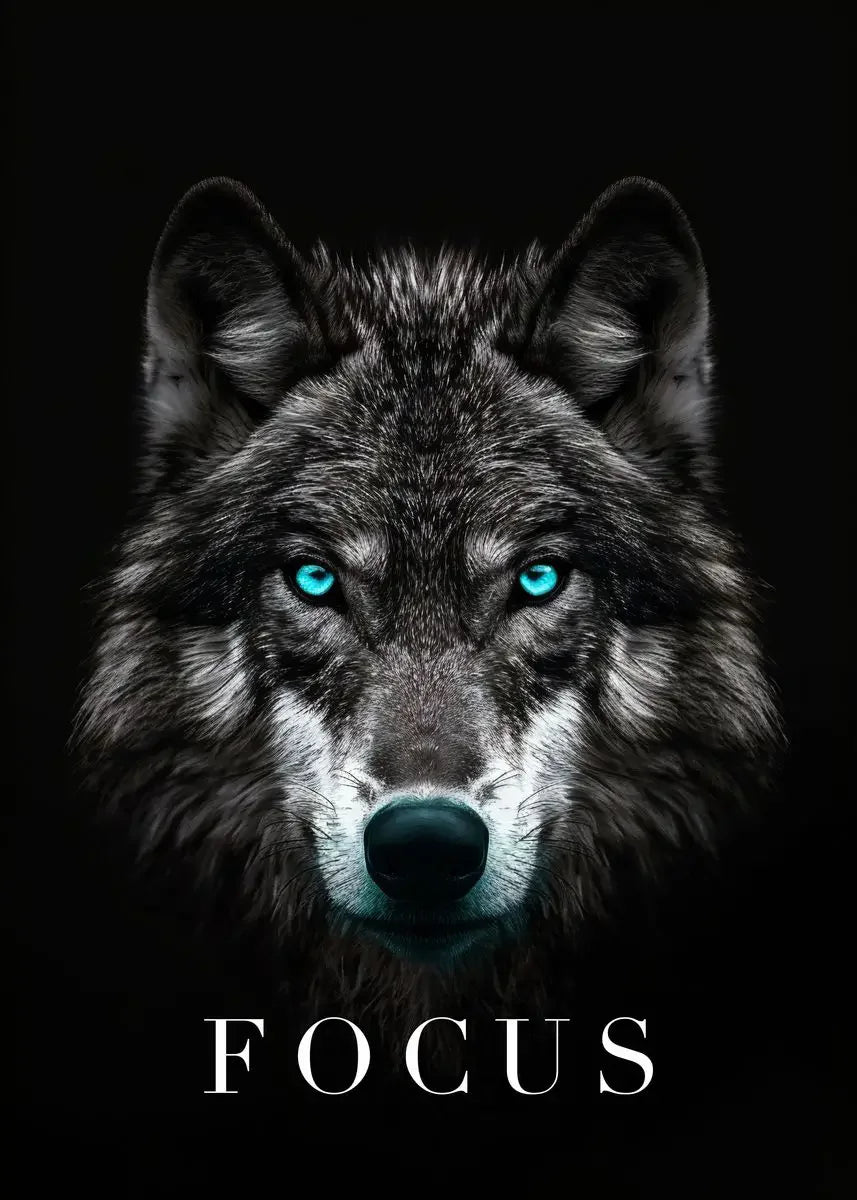 Modern Animal Motivational Canvas Painting Poster for Home Decor