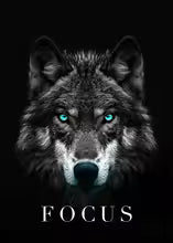 Modern Animal Motivational Canvas Painting Poster for Home Decor