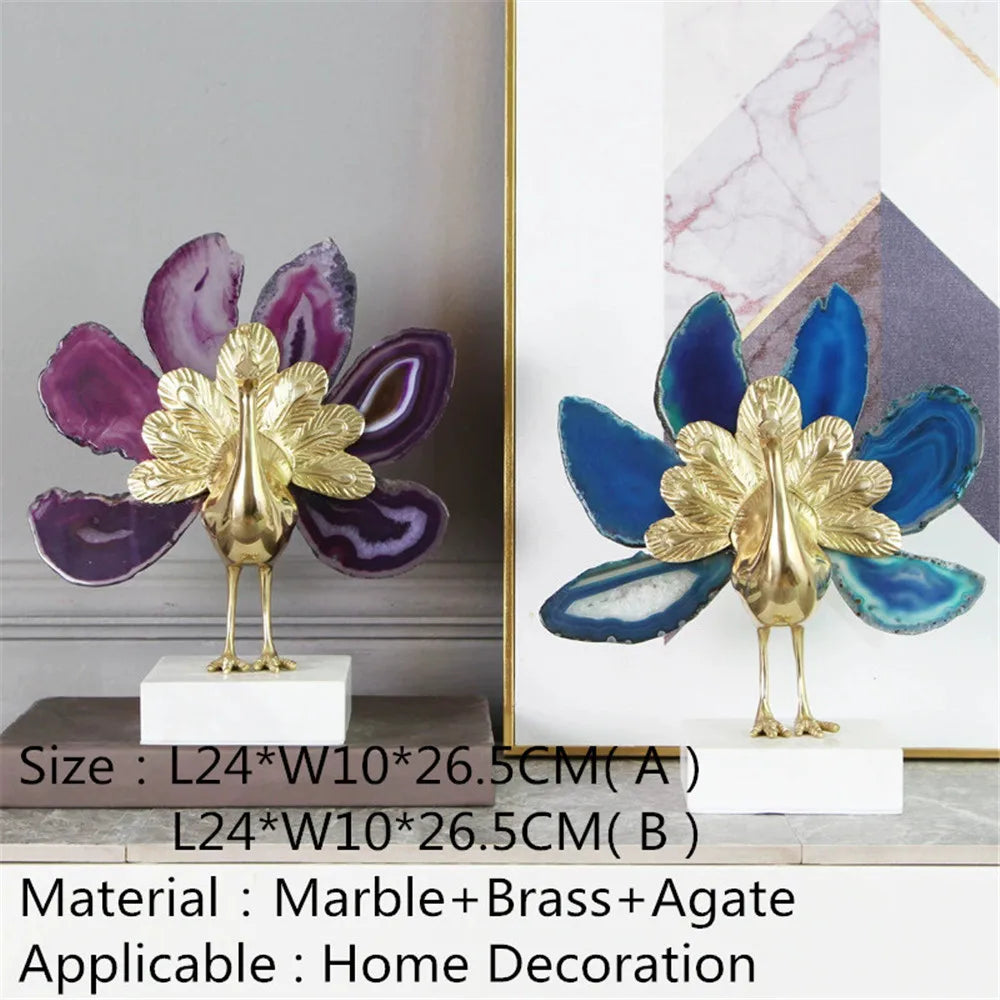 Modern Luxury Crystal Conch Tabletop Ornament for Home Decor