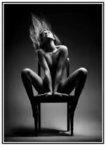 Nordic Sexy Female Model Canvas Painting Poster for Home Decor