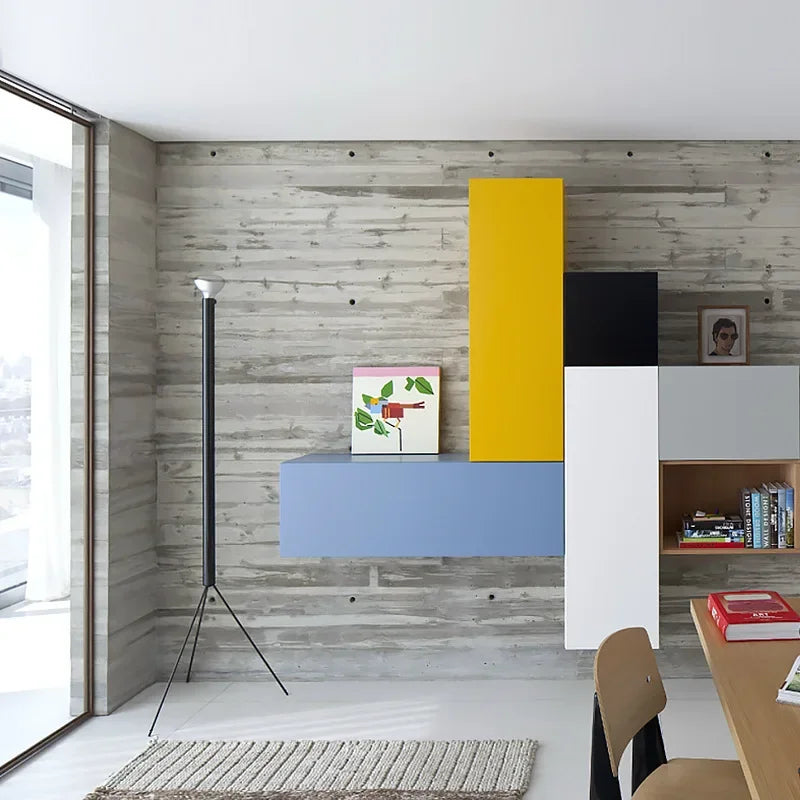 Minimalist Colourful Tripod Floor Lamp with LED Bulbs for Bedroom Study Room