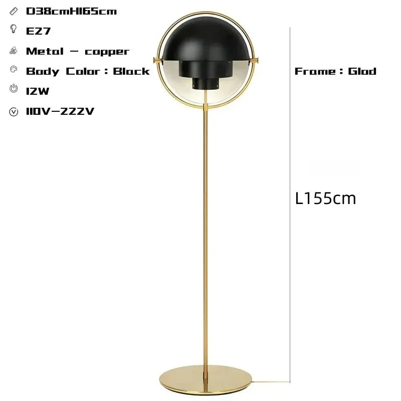 Nordic Metal Multi Lite LED Floor Lamp for Living Room Bedroom