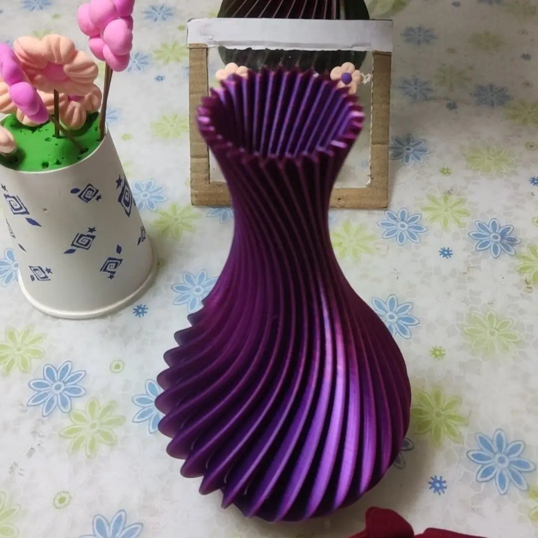 Creative 3D Printed Flower Vase Tabletop Ornament for Home Decor