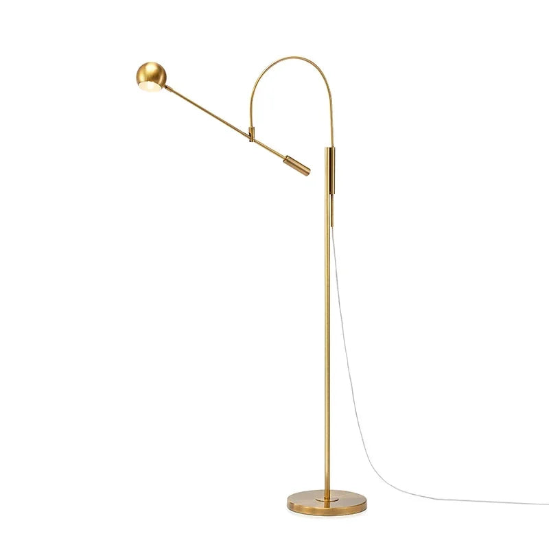 Modern Rotatable Long Arm Floor Lamp Living Room Bedroom Study Wall Light