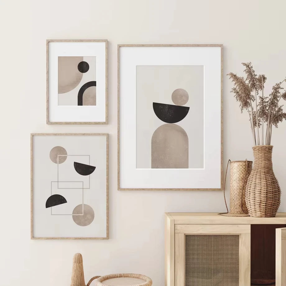 Abstract Color Block Canvas Poster for Bedroom Living Room