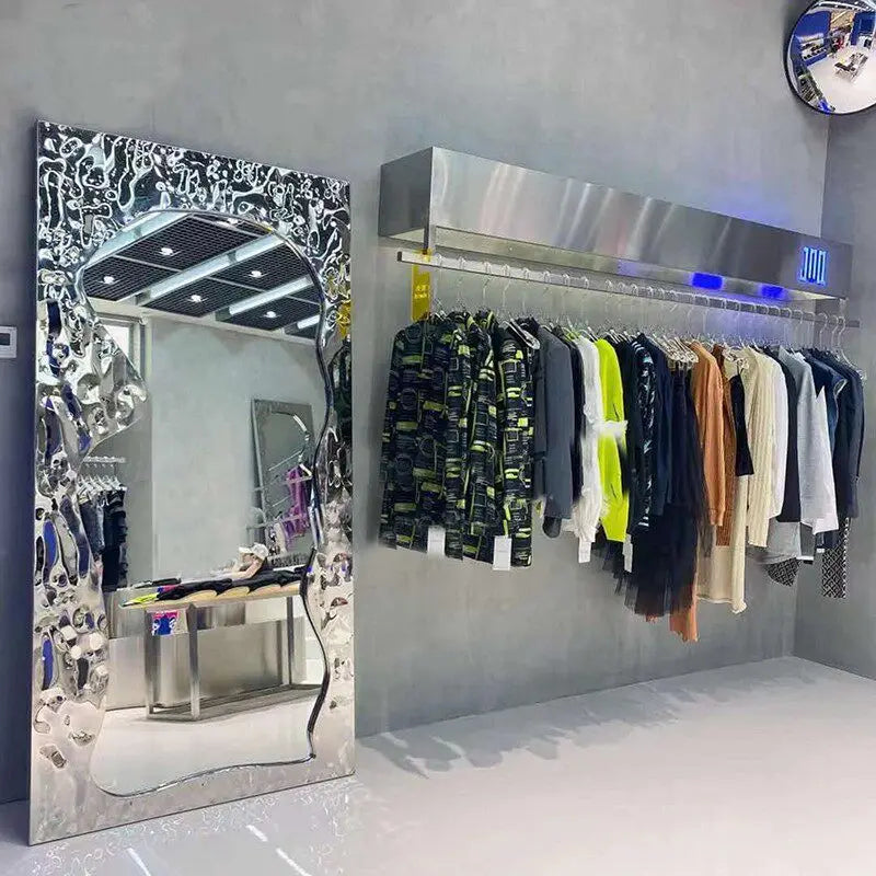 Modern Luxury Full Body Standing Floor Mirror for Living Room
