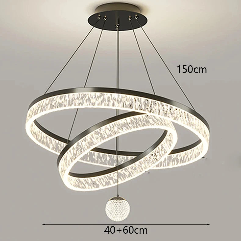Modern LED Pendant Light Adjustable Hanging Lamp Living Room Dining Table Home Decor Indoor Lighting