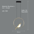 Nordic Magpie Bird Modern LED Lamp Dimmable Remote Control