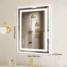 Modern Minimalist LED Bathroom Vanity Mirror for Living Room