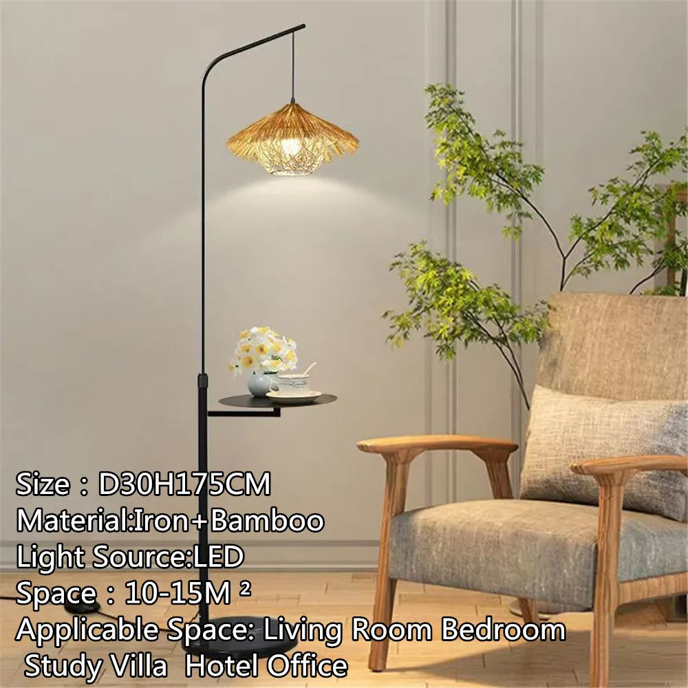 Modern Art Multicolor Glass LED Floor Lamp for Living Room Bedroom