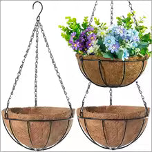 Modern Metal Wire Hanging Planter Basket for Garden Decor