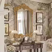 Modern Luxury Full Body Standing Floor Mirror for Living Room