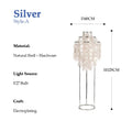 Modern Nordic Minimalist LED Floor Lamp Adjustable Height Standing Light for Living Room Bedroom