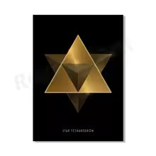 Sacred Geometry Golden Ratio Canvas Painting Poster for Home Decor