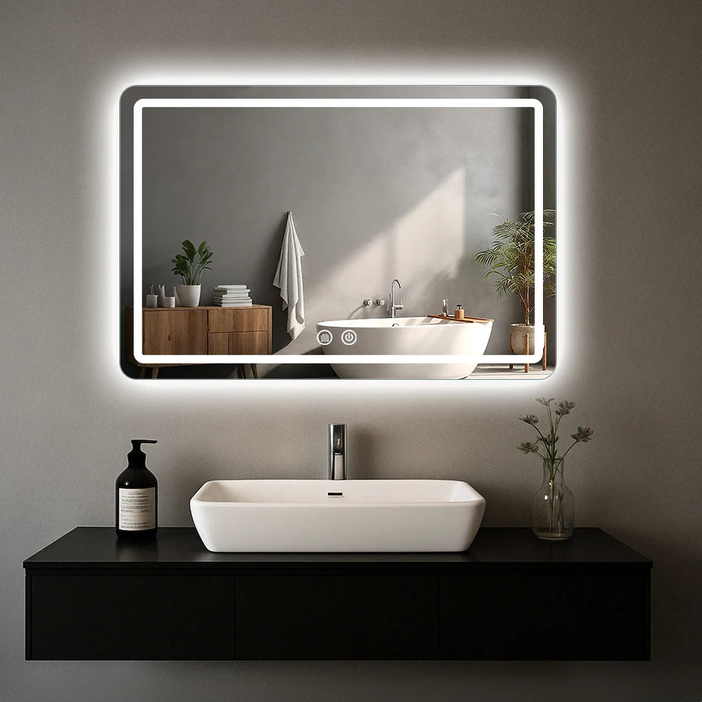 Modern LED Fogless Wall Mounted Bathroom Vanity Mirror