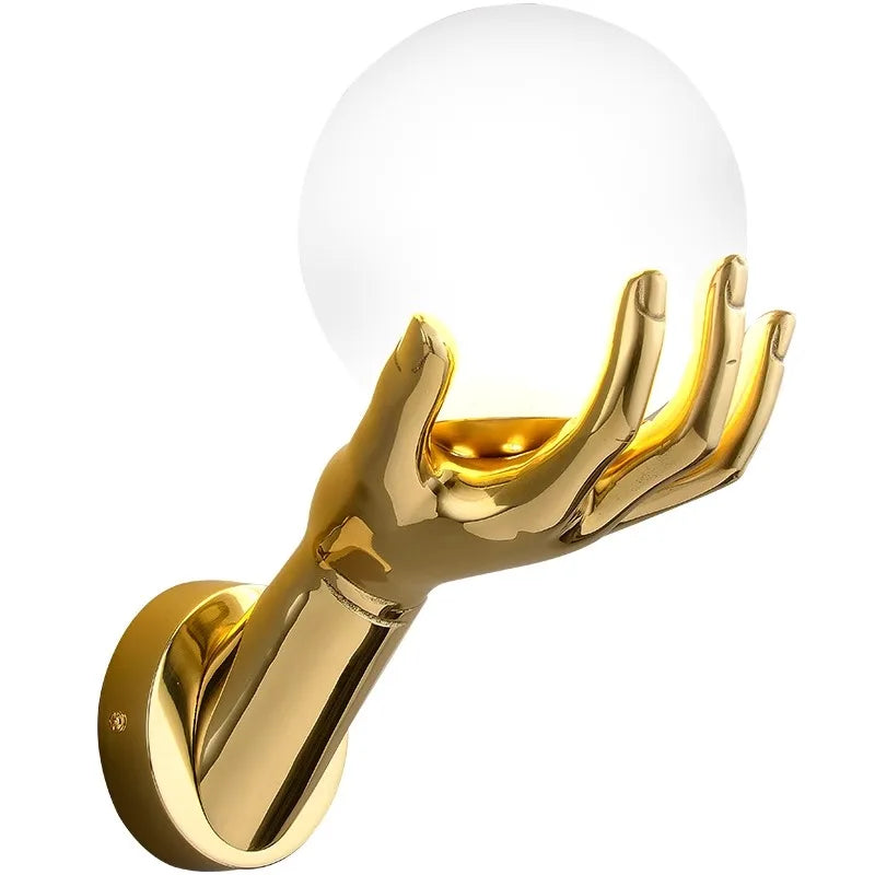 Modern Resin Glass LED Wall Lamp Indoor Decorative Lighting Living Room Study Corridor Bedside