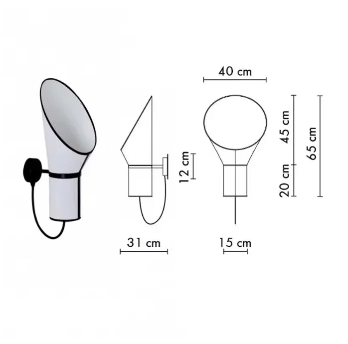 Nordic Fabric Horn Pendant Lamp Modern Chandelier