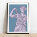 Retro Greek Goddess Canvas Painting Poster for Home Decor