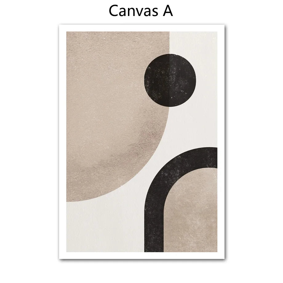 Abstract Color Block Canvas Poster for Bedroom Living Room