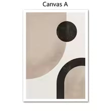 Abstract Color Block Canvas Poster for Bedroom Living Room