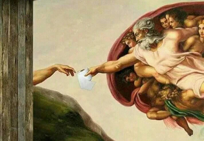 Retro Funny Toilet Paper Canvas Painting Poster for Home Decor