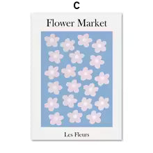Abstract Matisse Coral Leaf Canvas Painting Poster for Home Decor