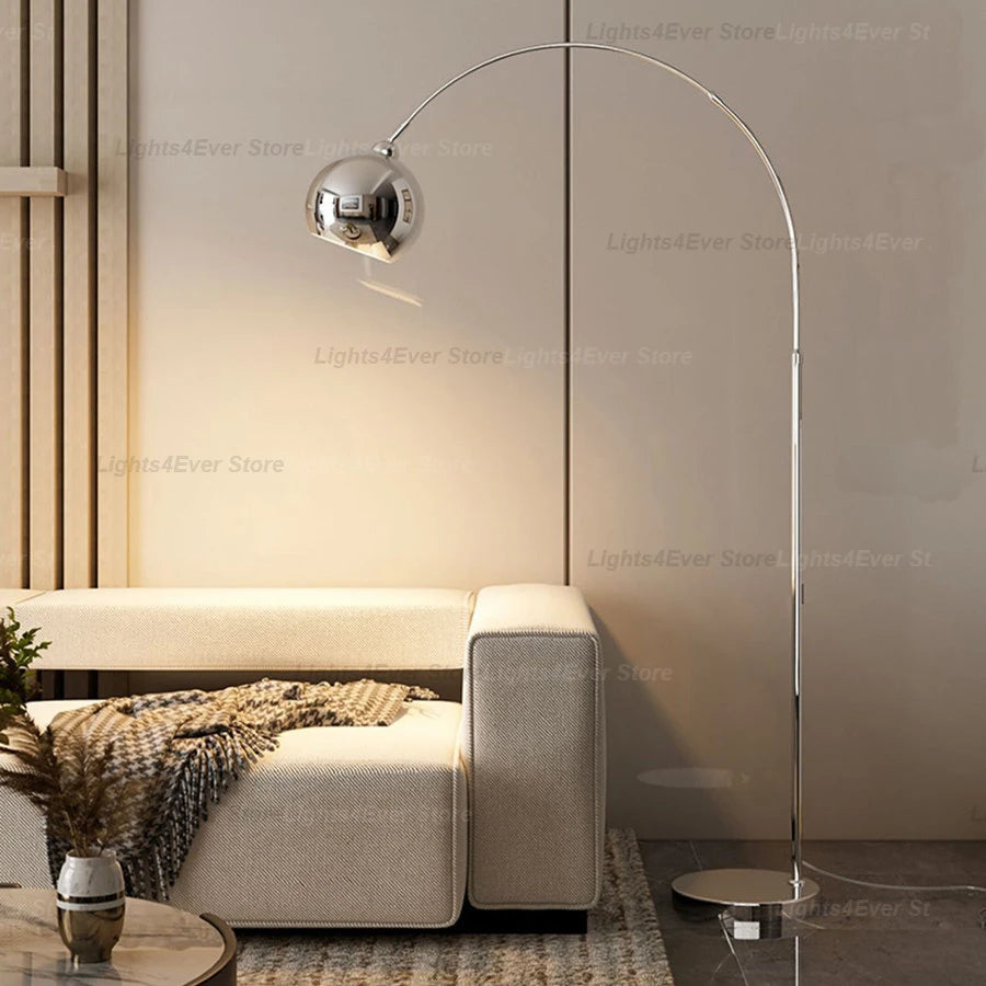 Modern LED E27 Dimmable Stainless Steel Floor Lamp