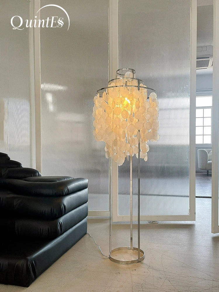 Modern Nordic Minimalist LED Floor Lamp Adjustable Height Standing Light for Living Room Bedroom