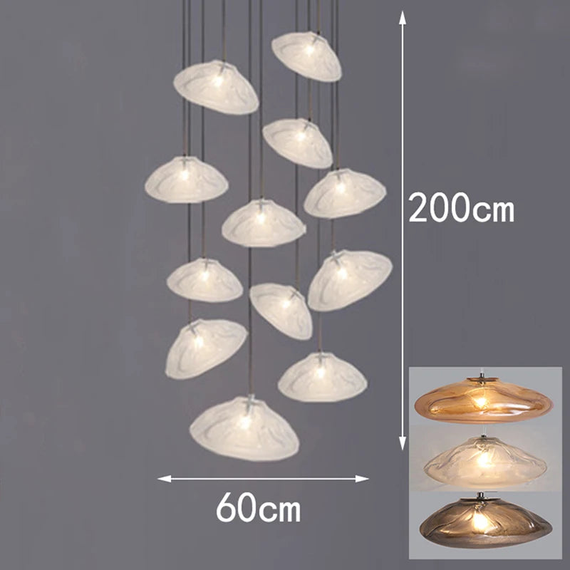 Modern 30-70 cm LED Pendant Light Dimmable CCT Kitchen Island Chandelier