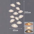 Modern 30-70 cm LED Pendant Light Dimmable CCT Kitchen Island Chandelier