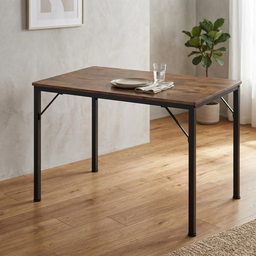 110cm Industrial Dining Table for 4 Modern Kitchen Desk
