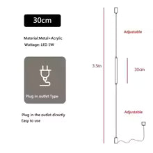 Italian Minimalist Hotel Decor Floor Lamp Designer Background Wall Bedroom Headboard Line Ceiling Light Home Chandelier