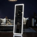 Modern Minimalist LED Standing Full Body Floor Mirror for Living Room