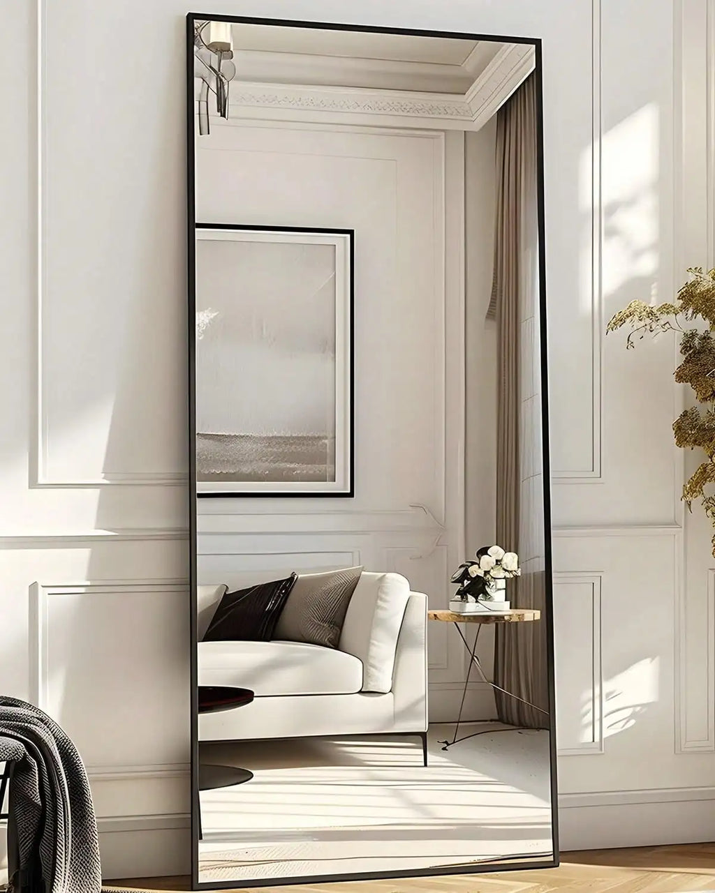 Modern Minimalist Full Length Floor Standing Mirror for Home Decor