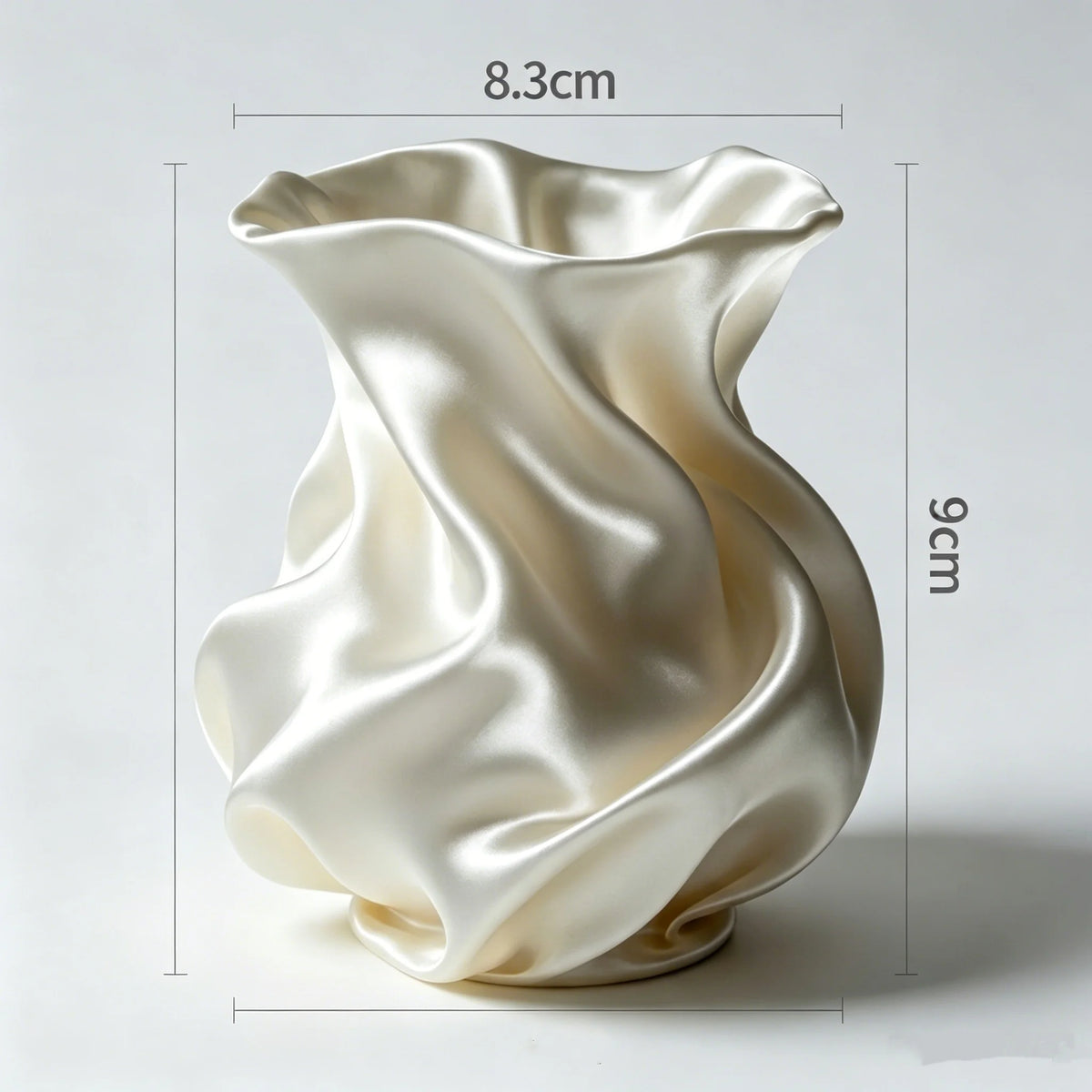 Modern 3D Printed Plastic Flower Vase Tabletop Ornament for Home Decor