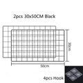 Modern Nordic Iron Grid Storage Basket Hanging Rack for Home Decor