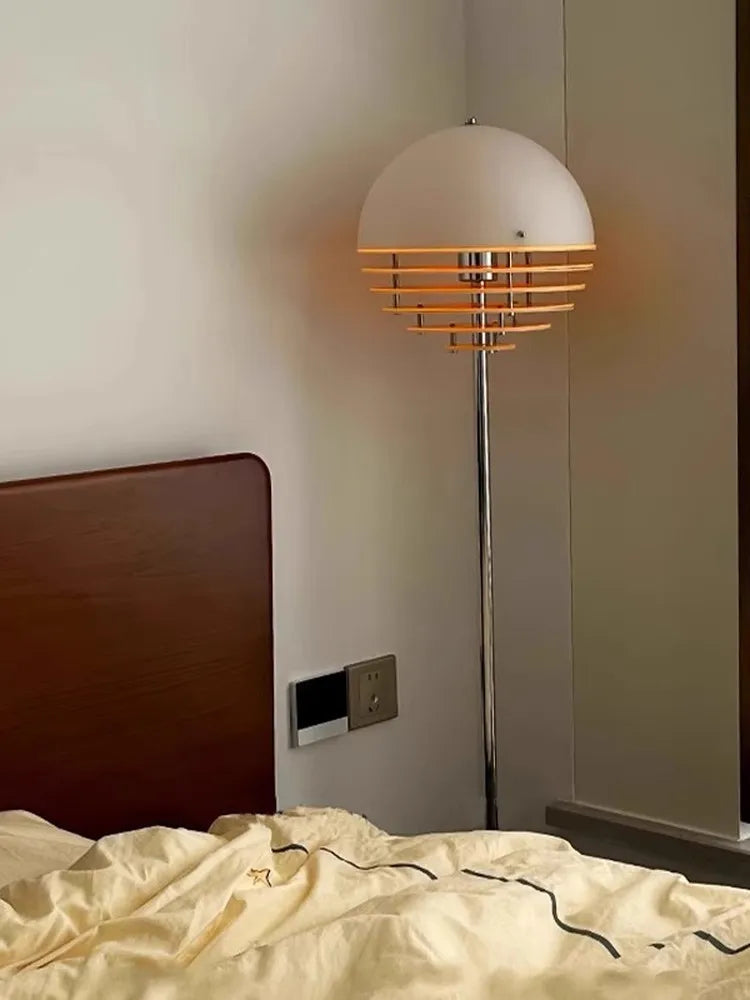 Modern Industrial Floor Lamp Iron Glass Stone Living Room Sofa Side Decoration Standing Light Home Desk Kitchen Pendant E27