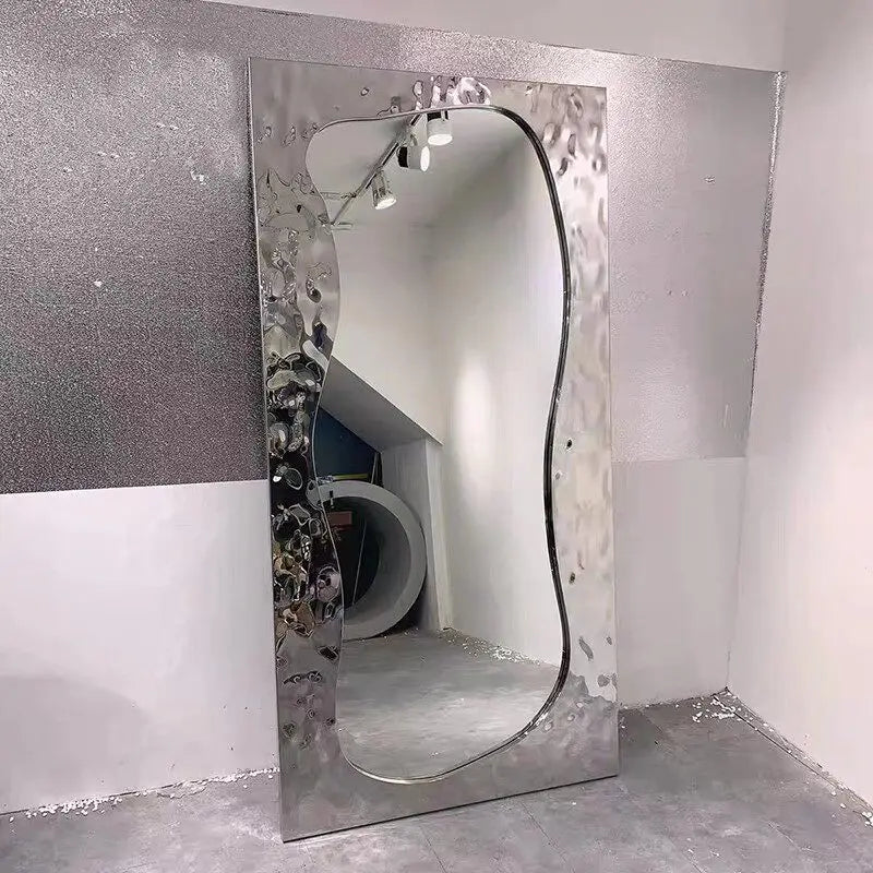Modern Luxury Full Body Standing Floor Mirror for Living Room