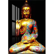 Modern Buddha Canvas Painting Poster for Home Decor