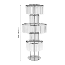 Modern Luxury 5-Tier Acrylic Flower Stand Tabletop Ornament for Wedding Decor